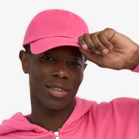ORGANIC COTTON CAP, BUBBLEGUM PINK