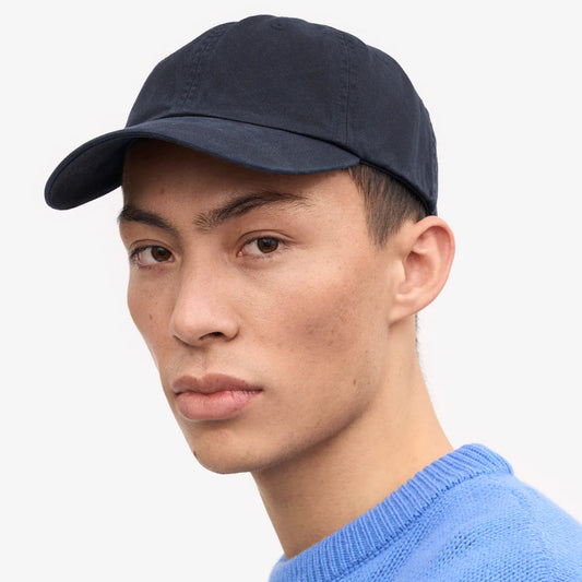 ORGANIC COTTON CAP, NAVY BLUE