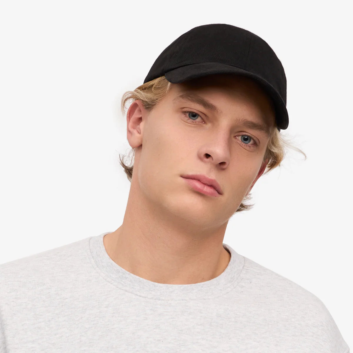 ORGANIC COTTON CAP, DEEP BLACK
