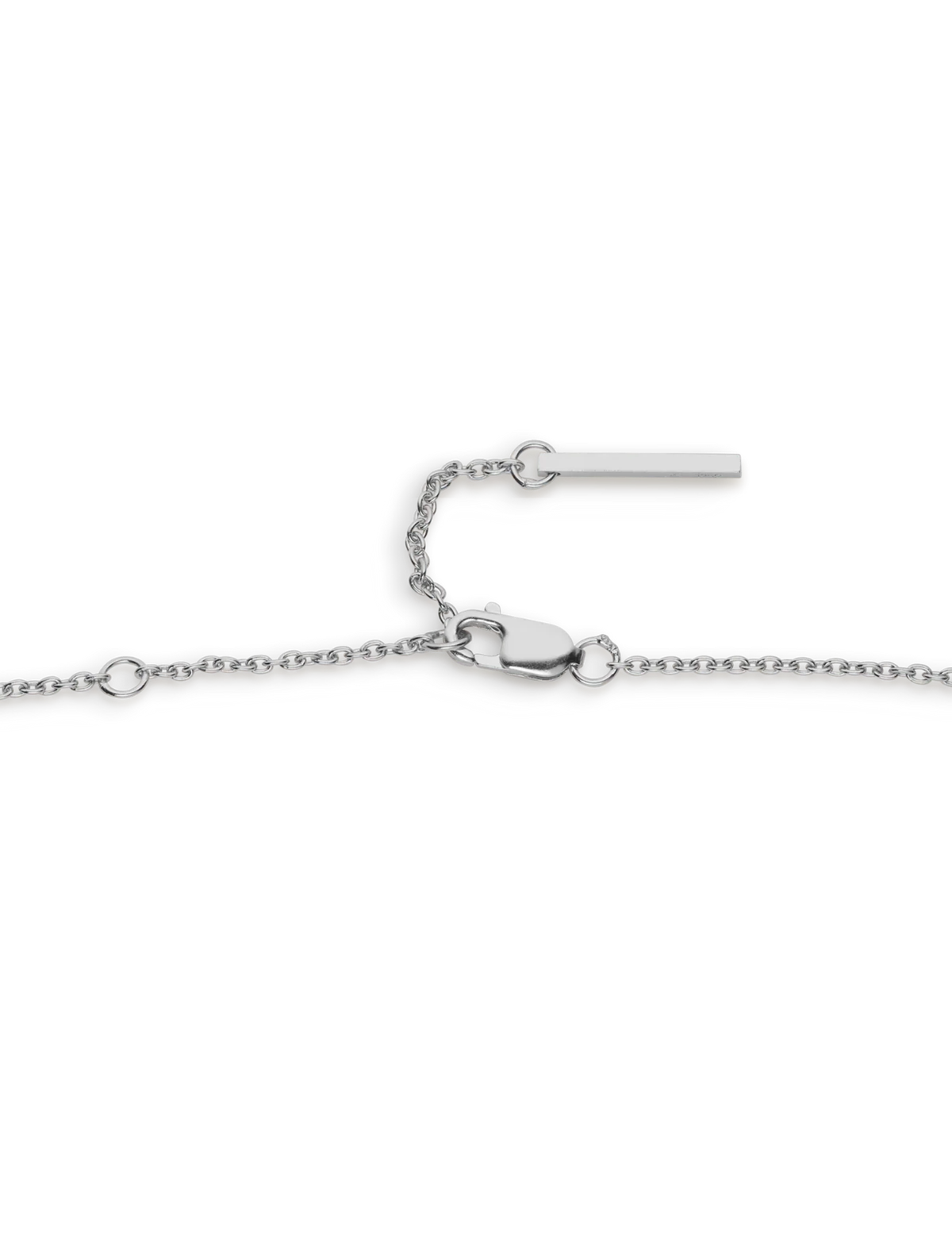 REFLECTION HEART NECKLACE, SILVER