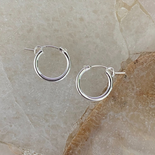 VIENNA HOOPS (recycled silver)