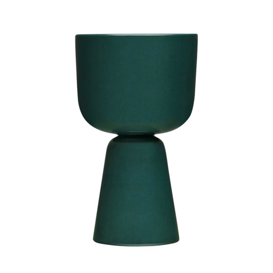 Button flower pot, dark green, 230x155mm