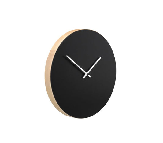 Disc wall clock, black