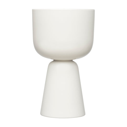 Button flower pot, white, 260x155 mm