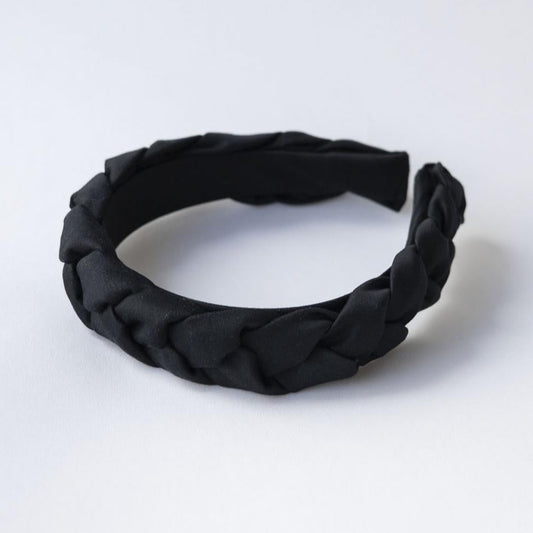 STIRNBAND HELSINKI ATELIER, GEFLOCHTEN SCHWARZ