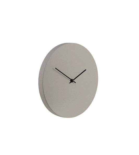 DISC WALL CLOCK, GRAY & BLACK